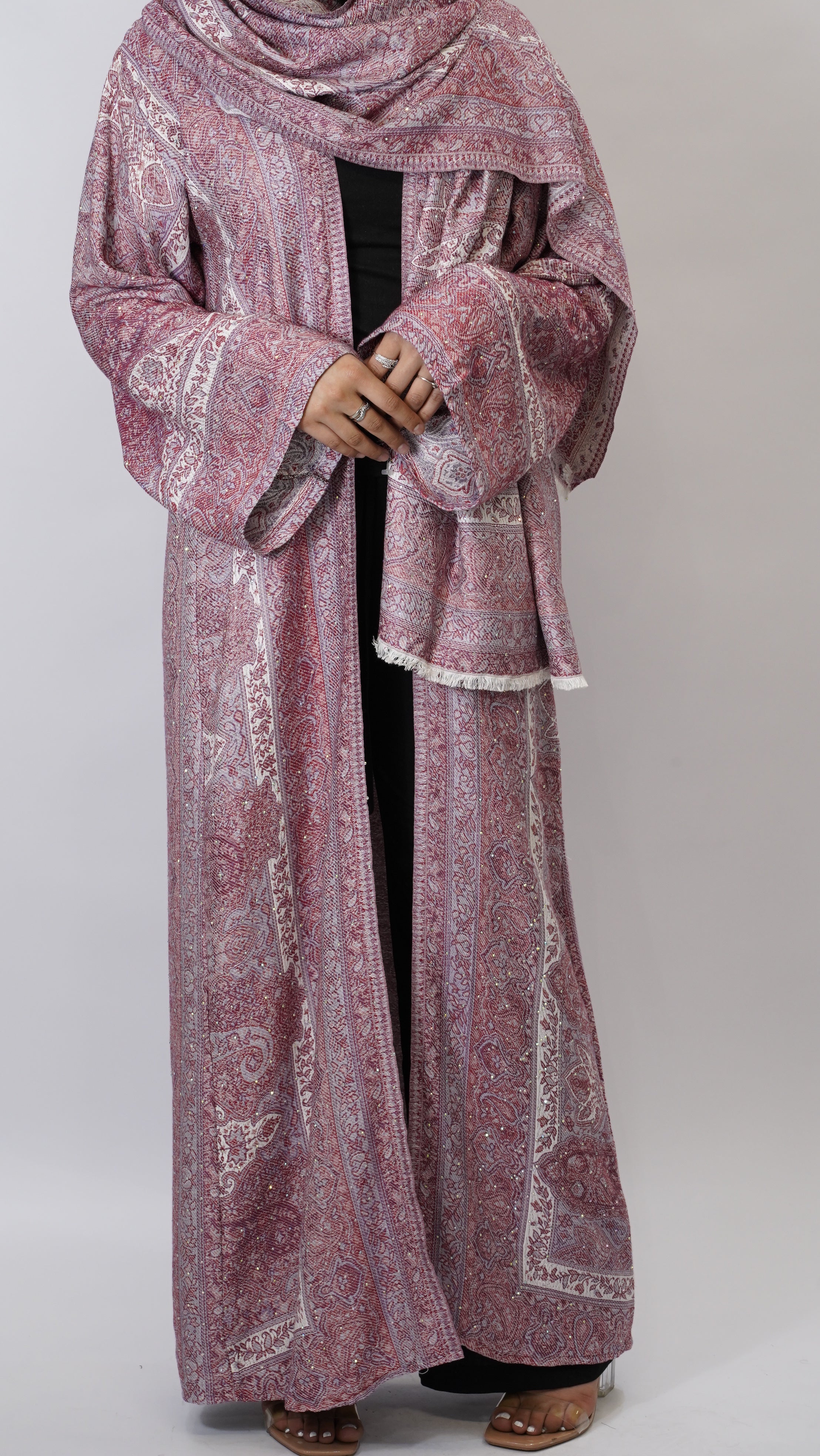 Liyana Pashmina Stone Abaya