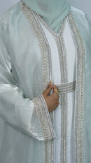 Hina Luxury Caftan - Mint Green
