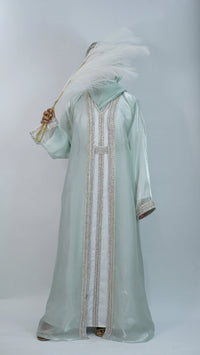 Hina Luxury Caftan - Mint Green