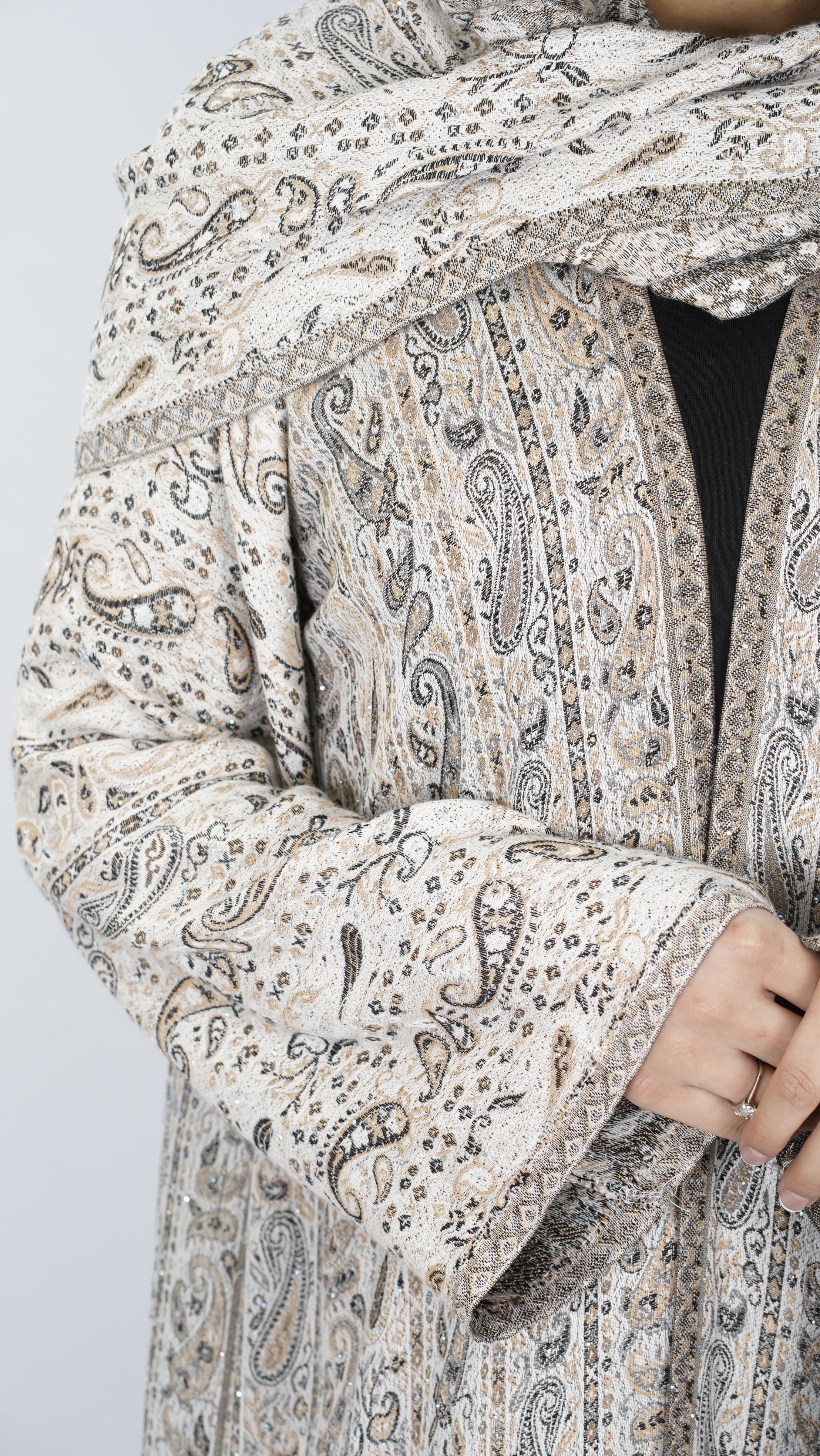 Liyana Pashmina Stone Abaya