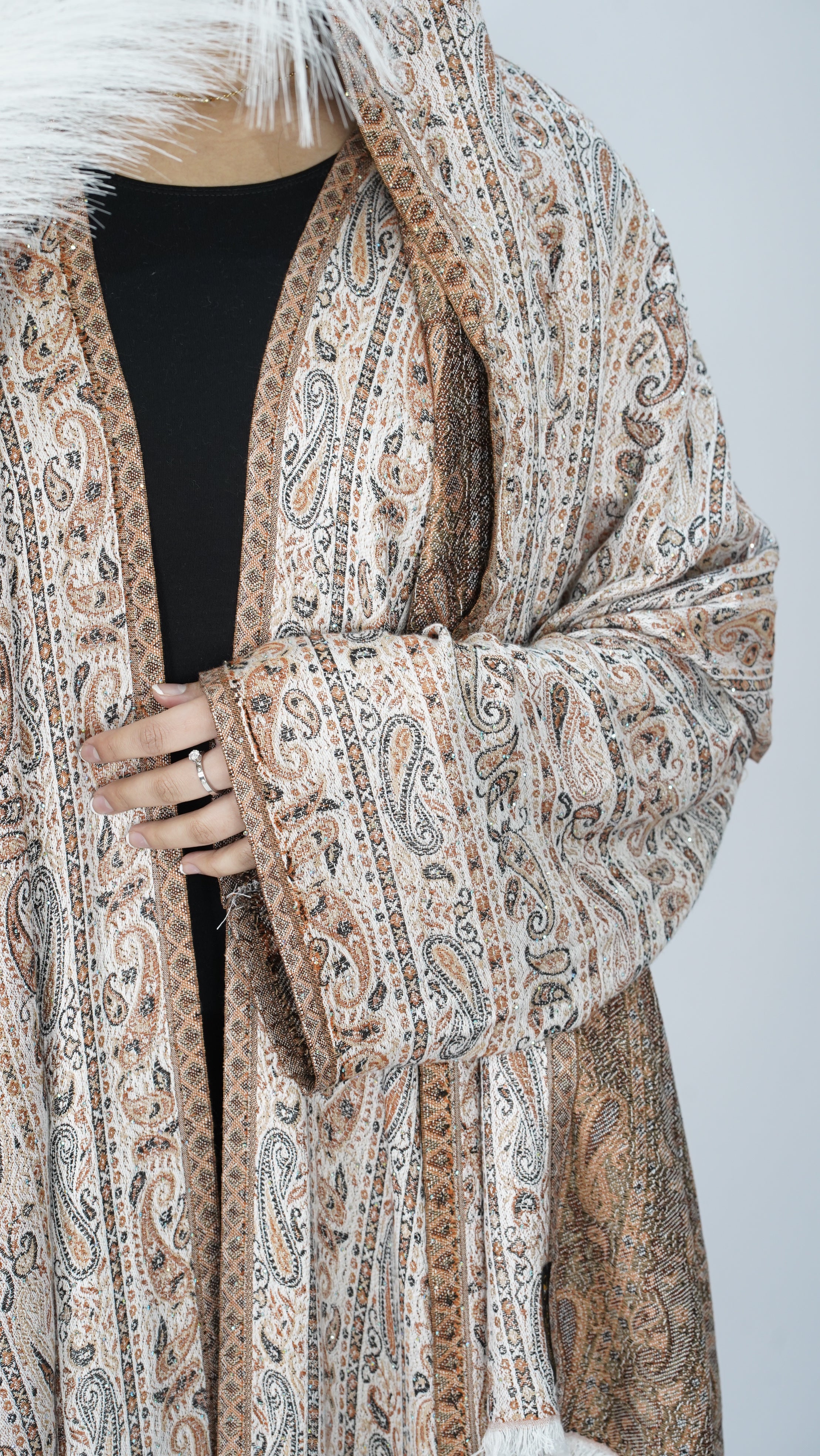 Liyana Pashmina Stone Abaya