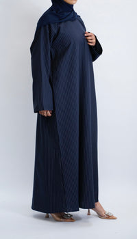 Hafsa striped Abaya