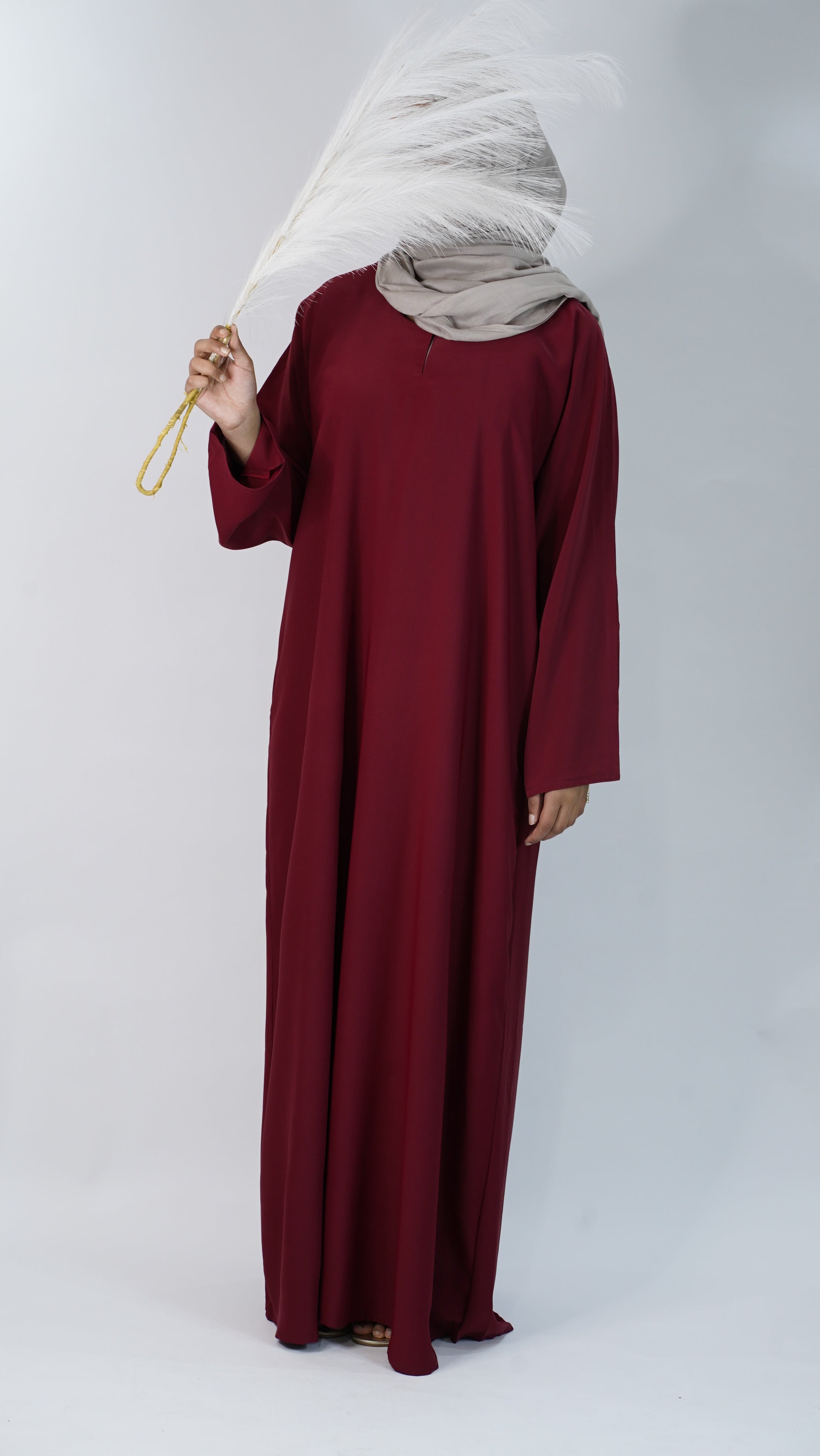 Plain Abaya with pockets
