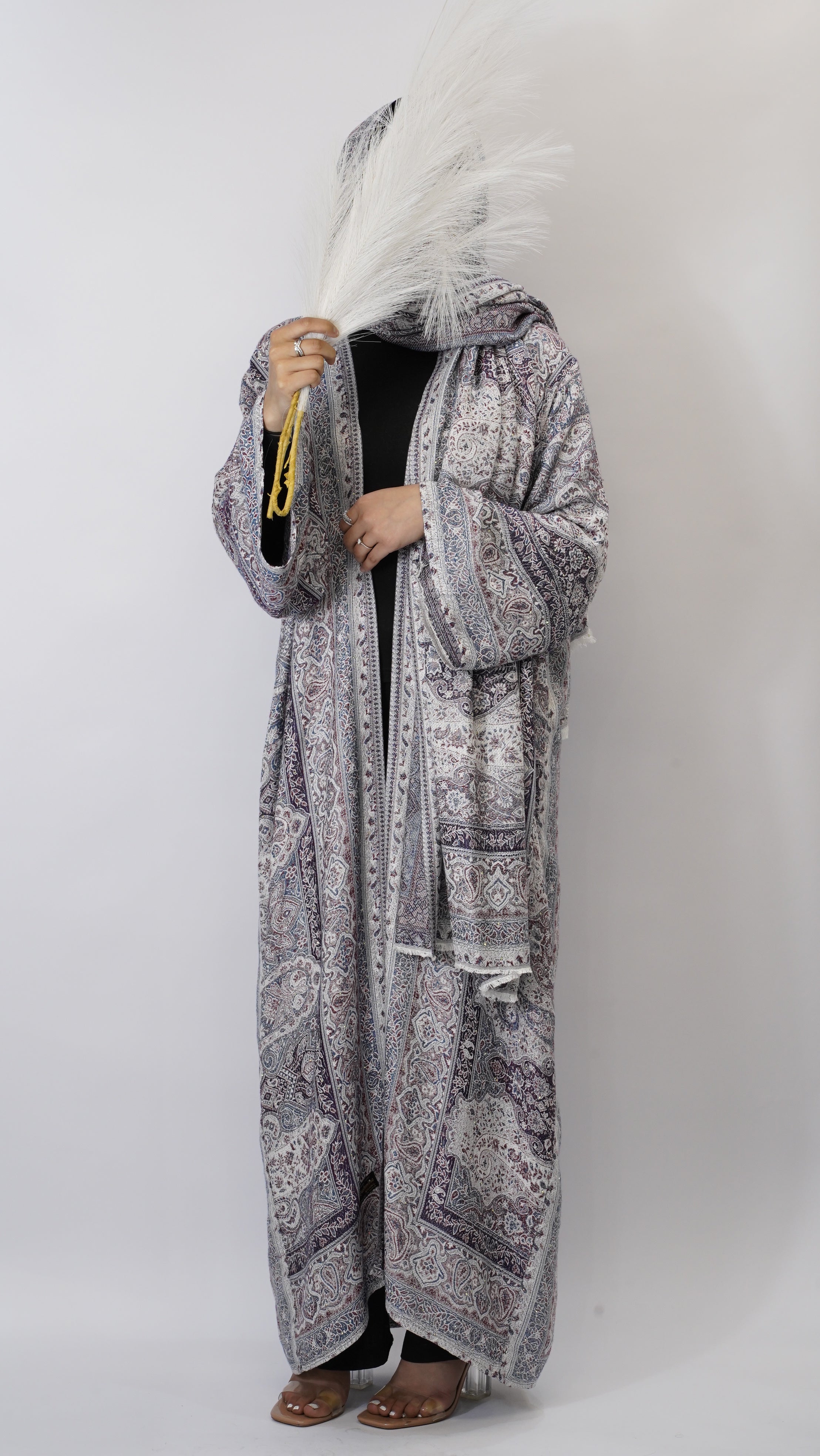 Liyana Pashmina Stone Abaya