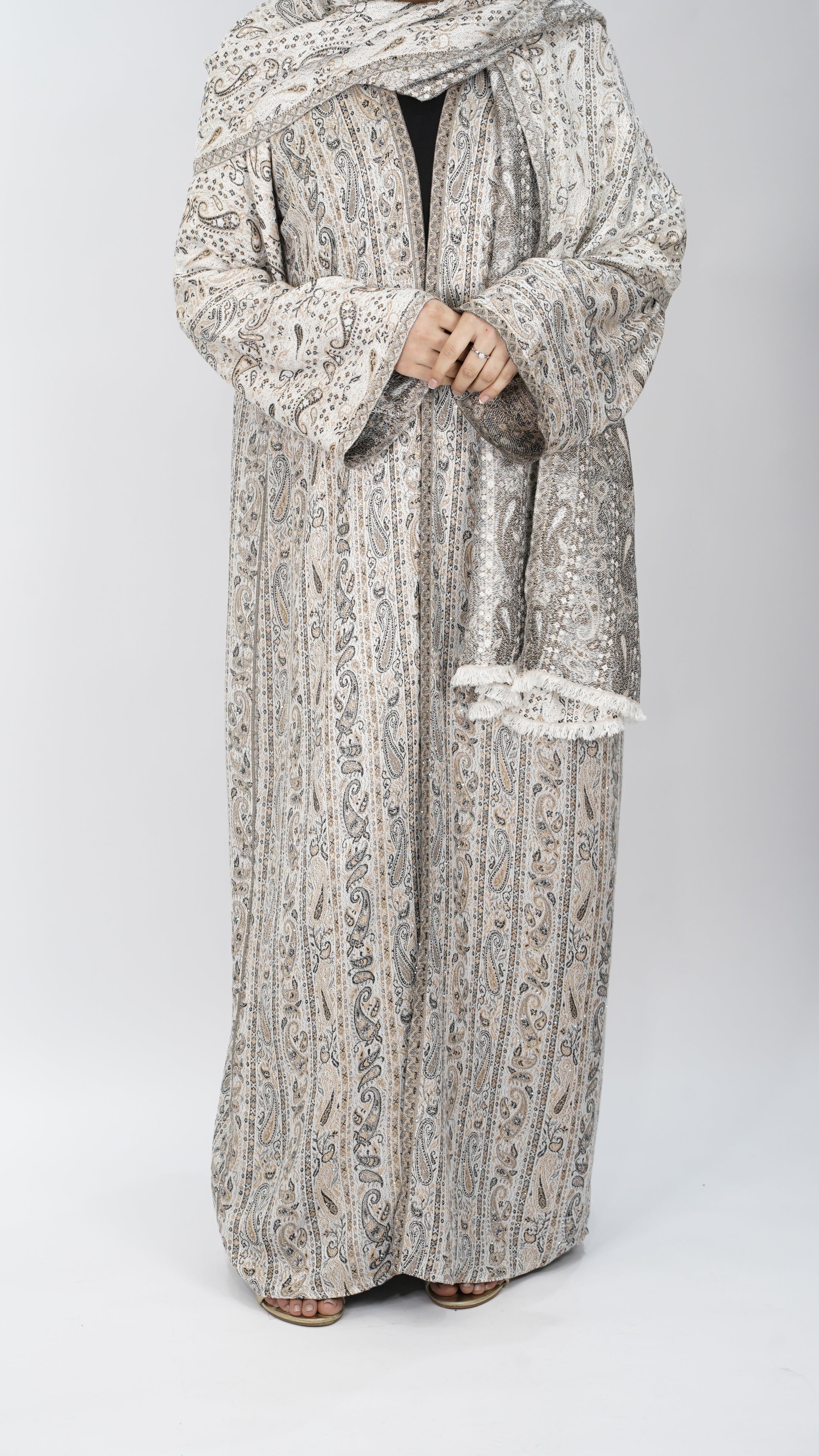 Liyana Pashmina Stone Abaya