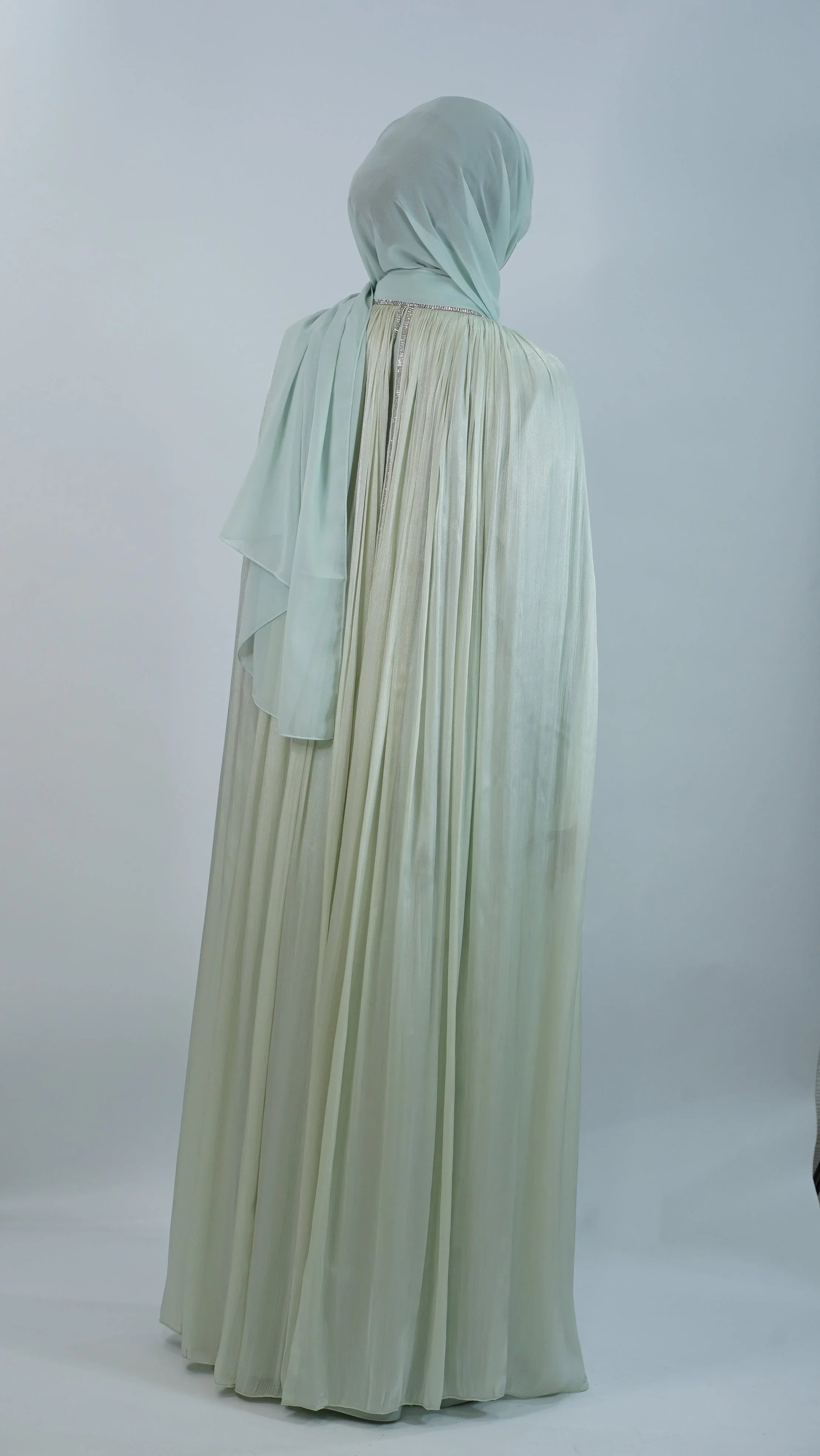 Aliyah Luxury Caftan - Mint Green