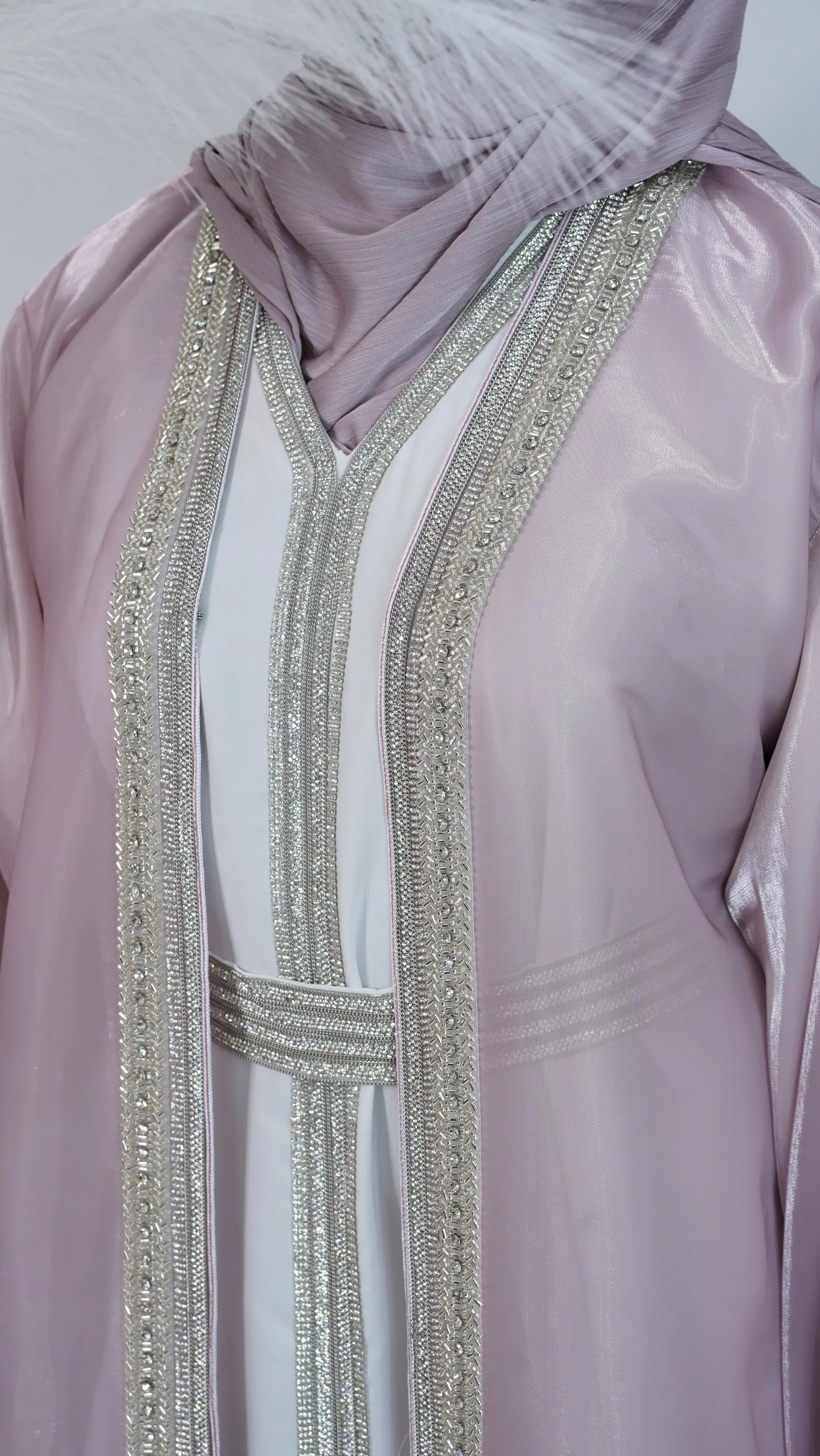 Hina Luxury Caftan - Dusty Rose