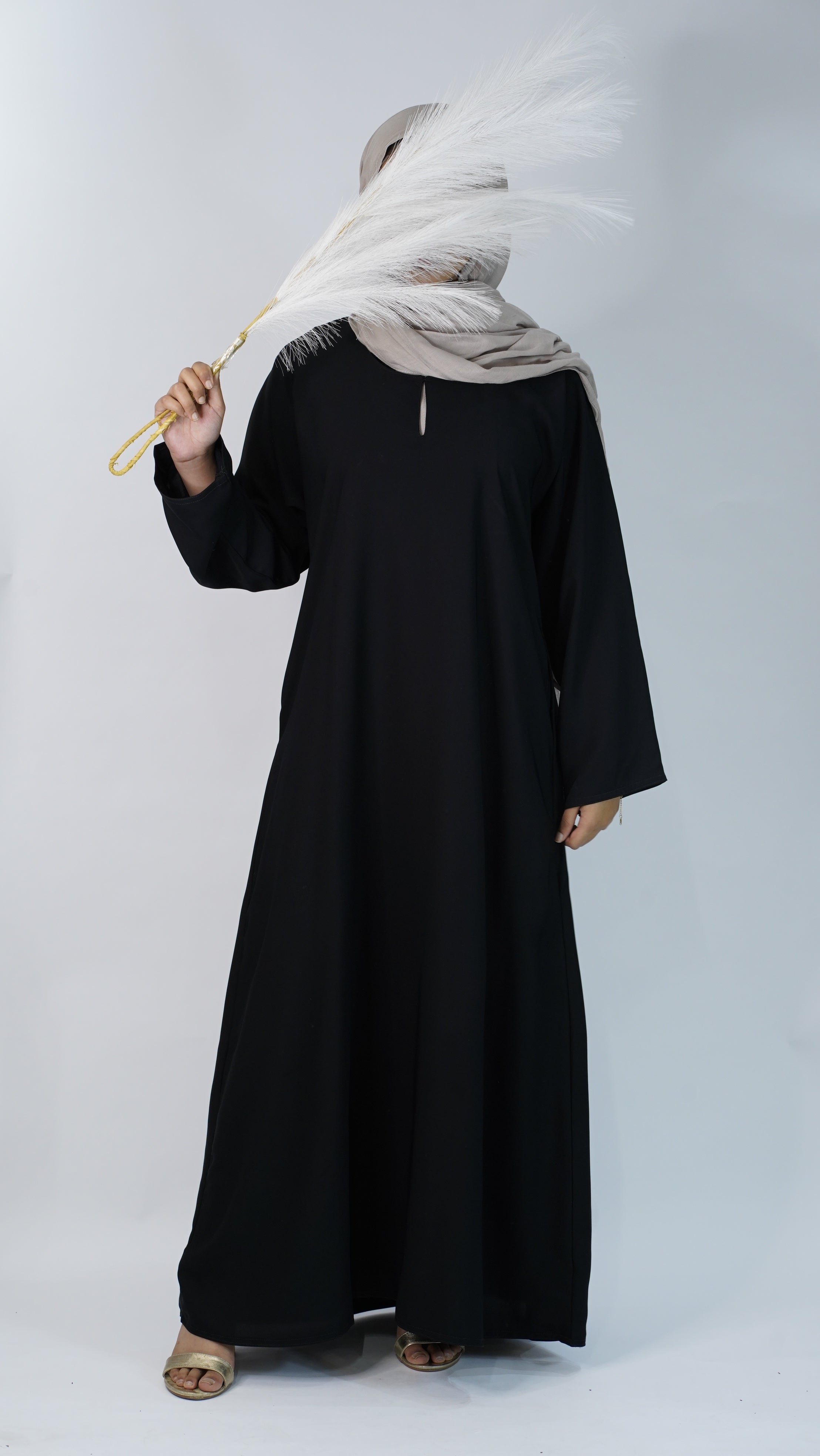 Plain Abaya with pockets