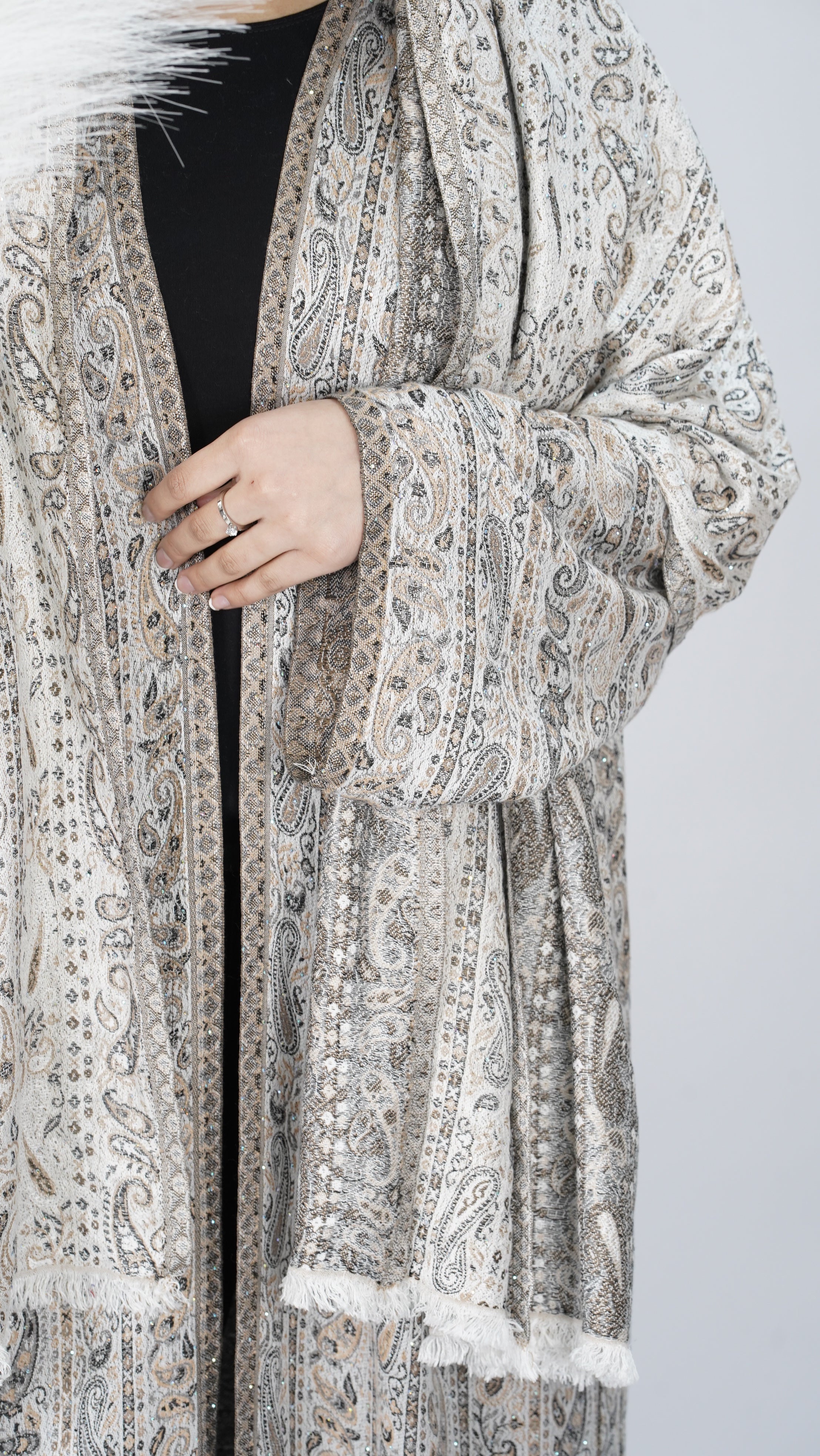 Liyana Pashmina Stone Abaya