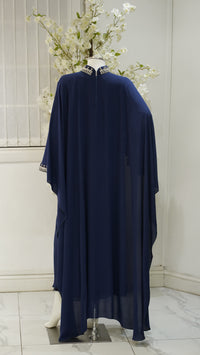 Marjan cap abaya Navy