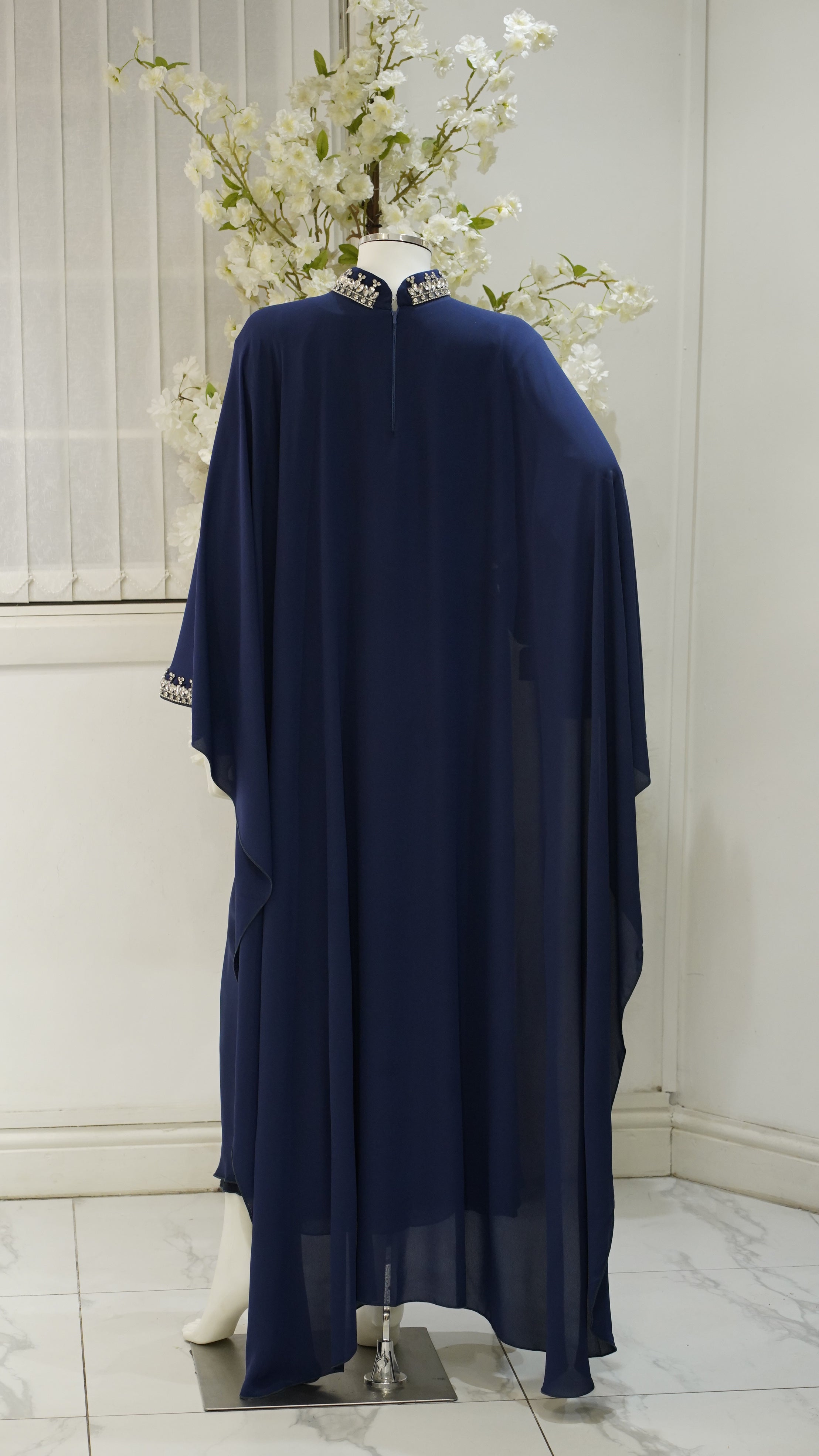 Marjan cap abaya Navy