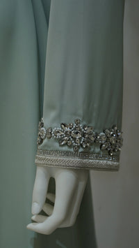 Sumaya Luxury Caftan - Light Green