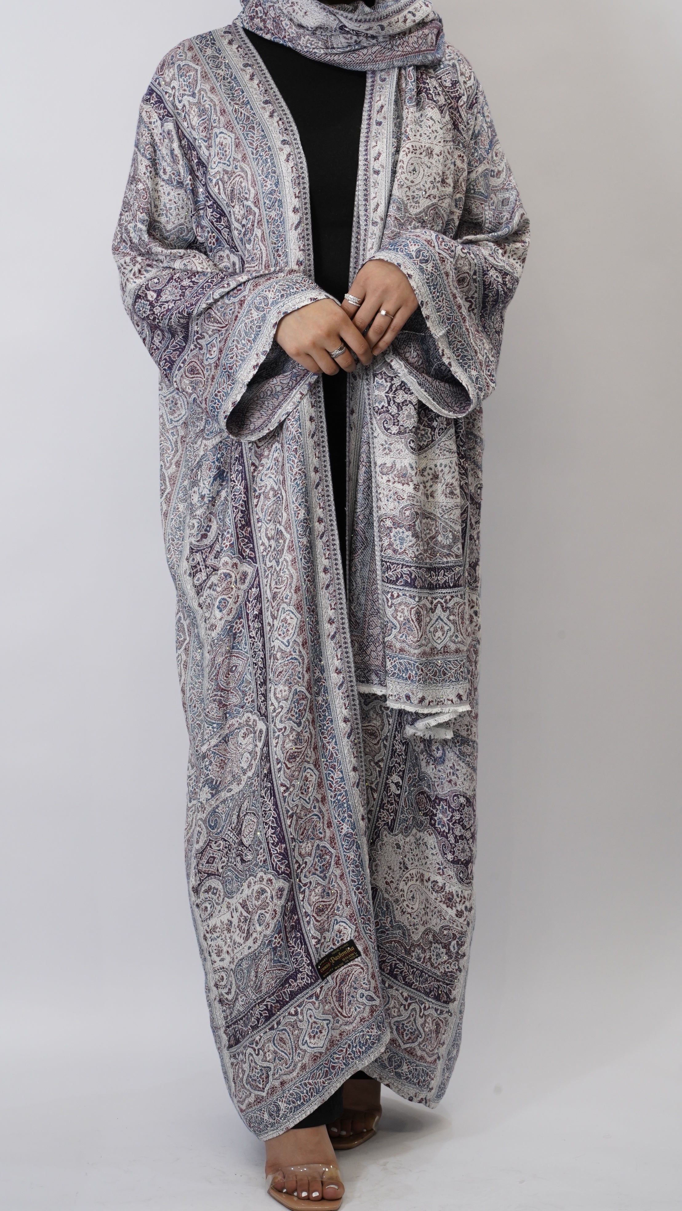 Liyana Pashmina Stone Abaya