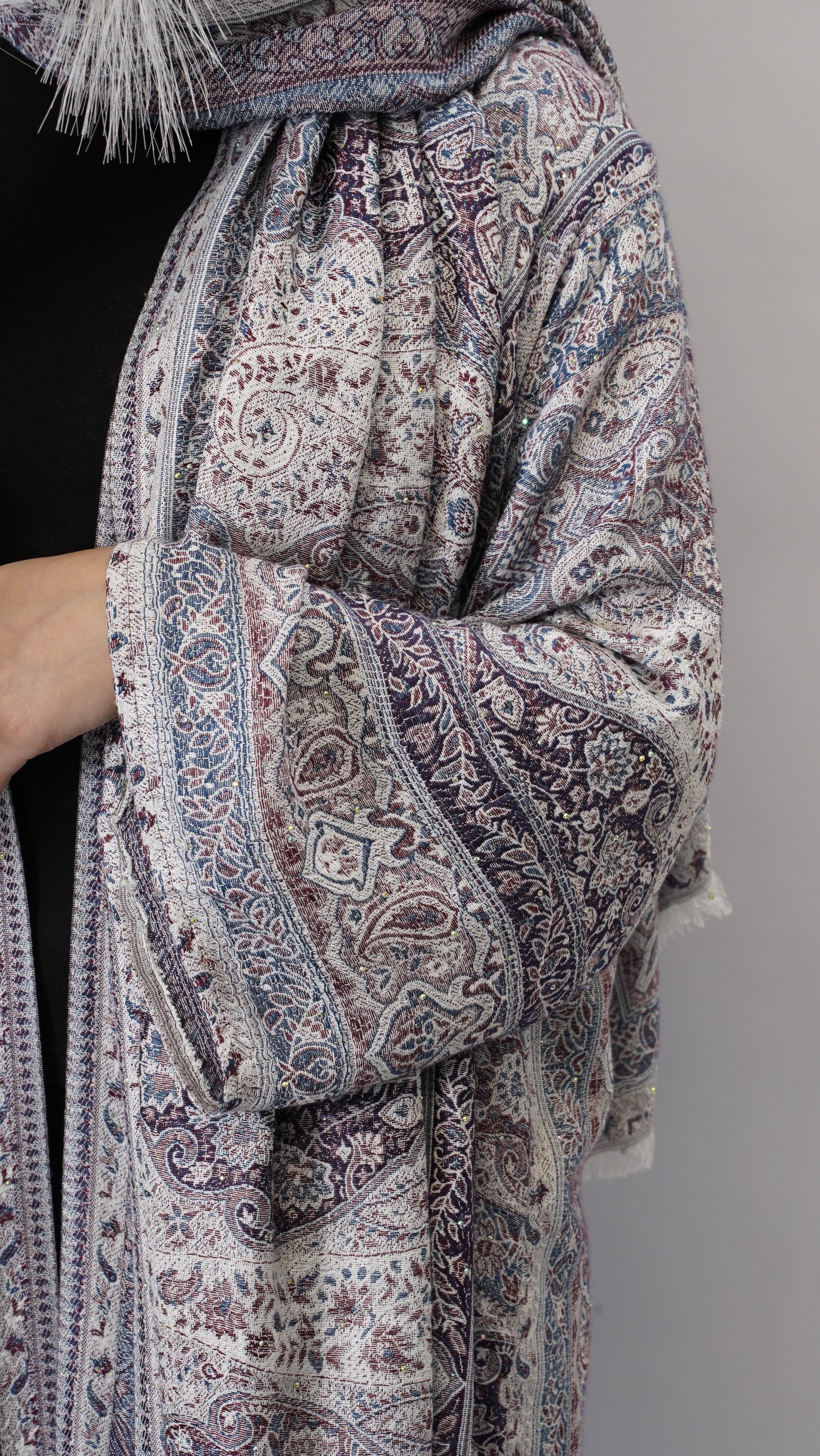 Liyana Pashmina Stone Abaya