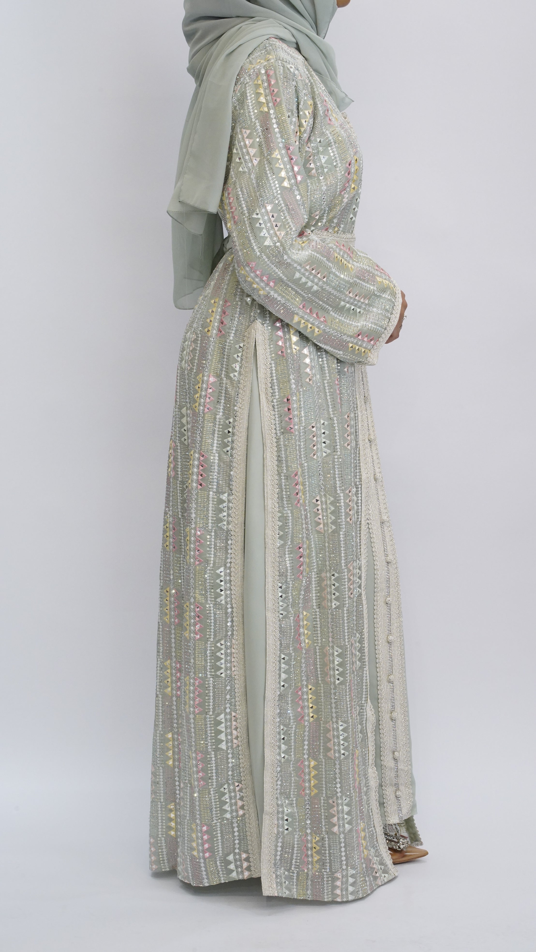 ÉLYA Kaftan - Mint Green