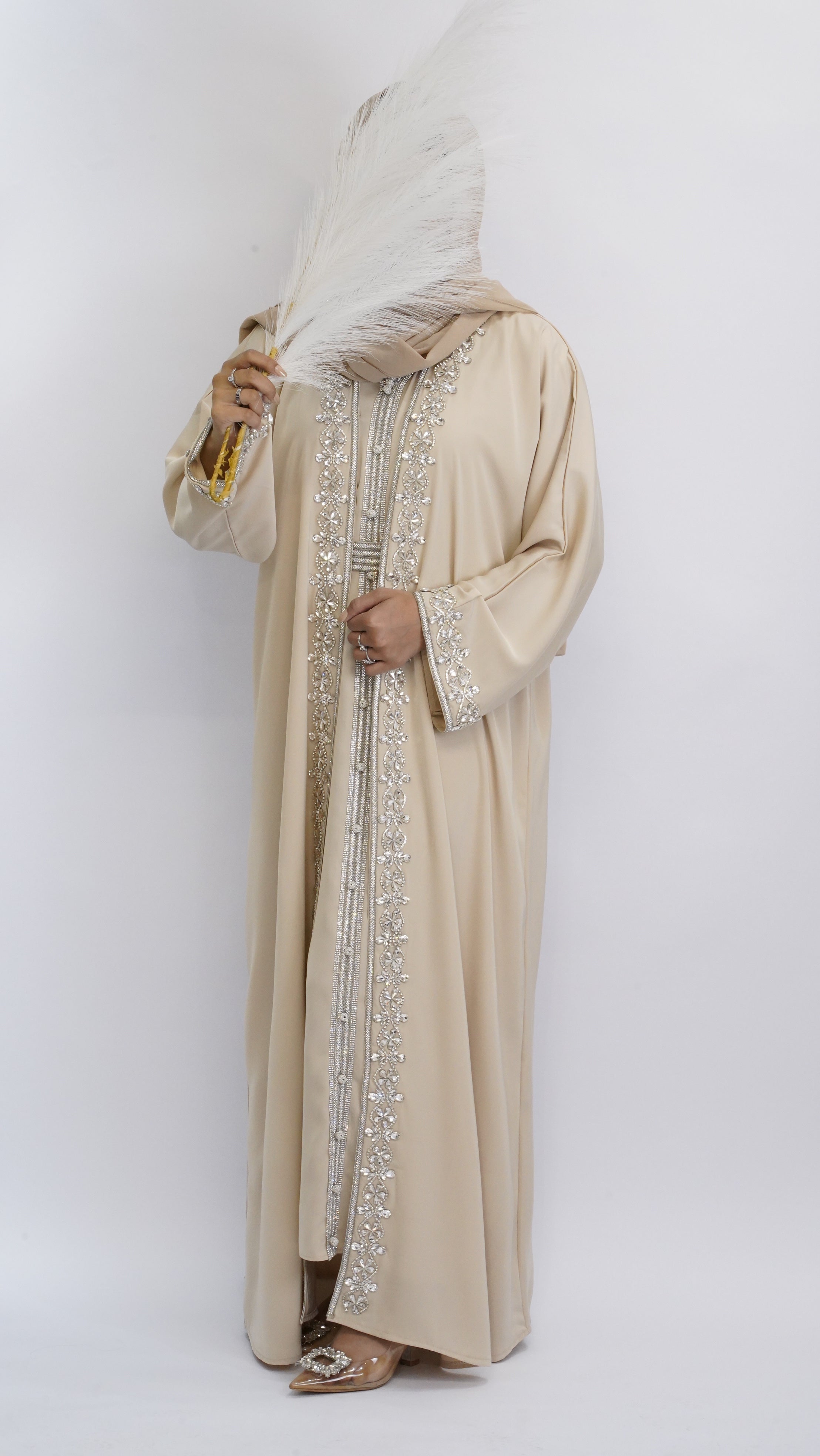 Élan Luxury Kaftan - Dusty Blue