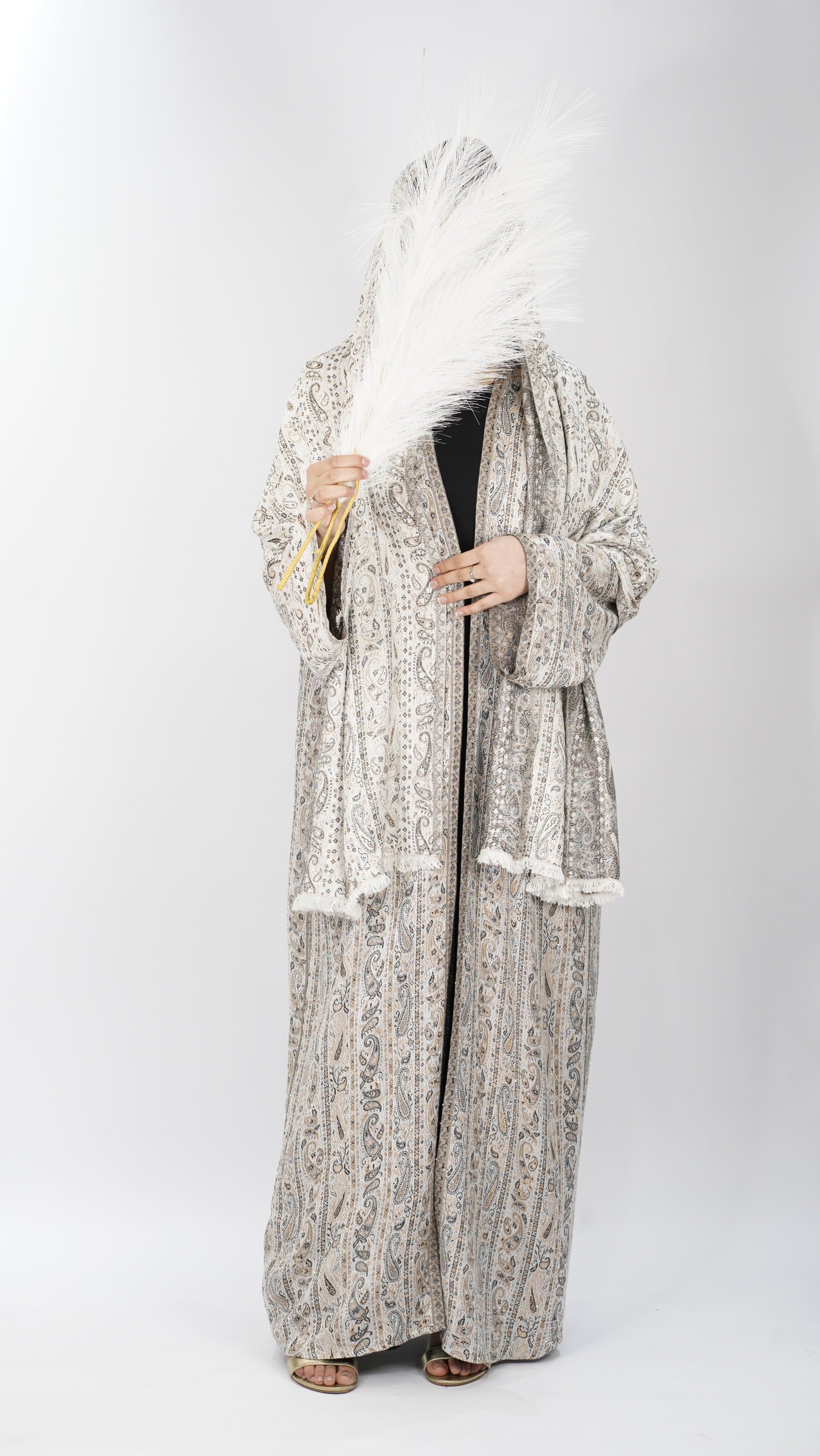 Liyana Pashmina Stone Abaya