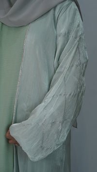 Negin Mint Green Abaya