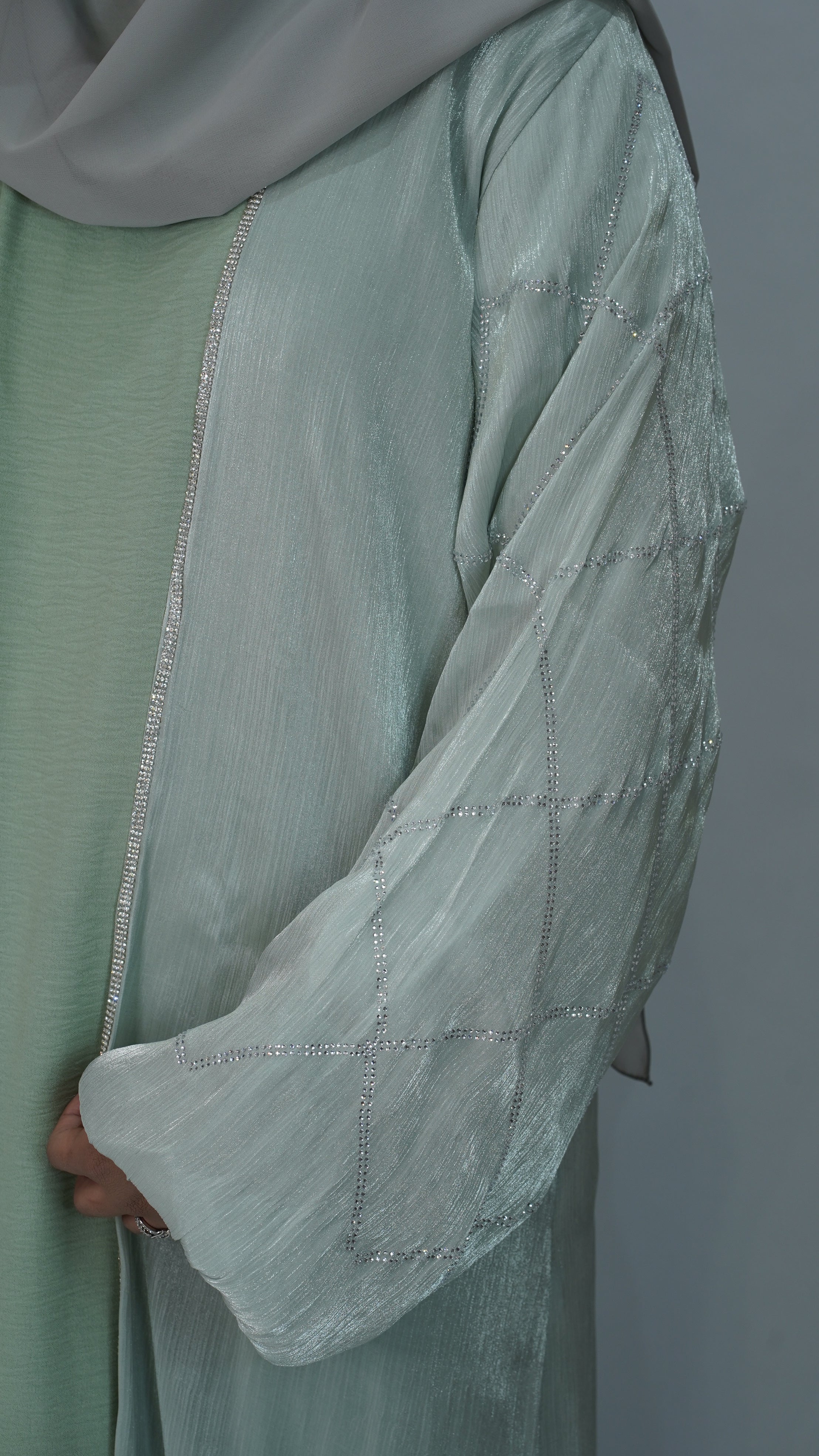 Negin Mint Green Abaya