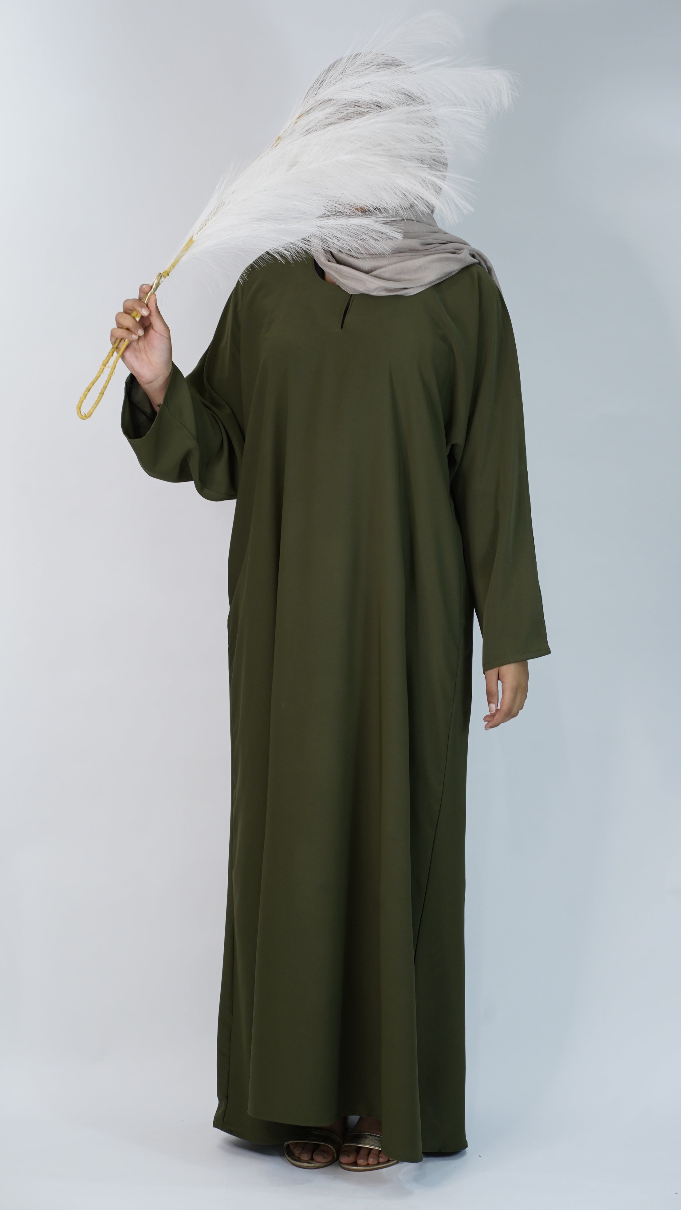 Plain Abaya with pockets