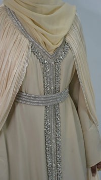 Aliyah Luxury Caftan - Champagne