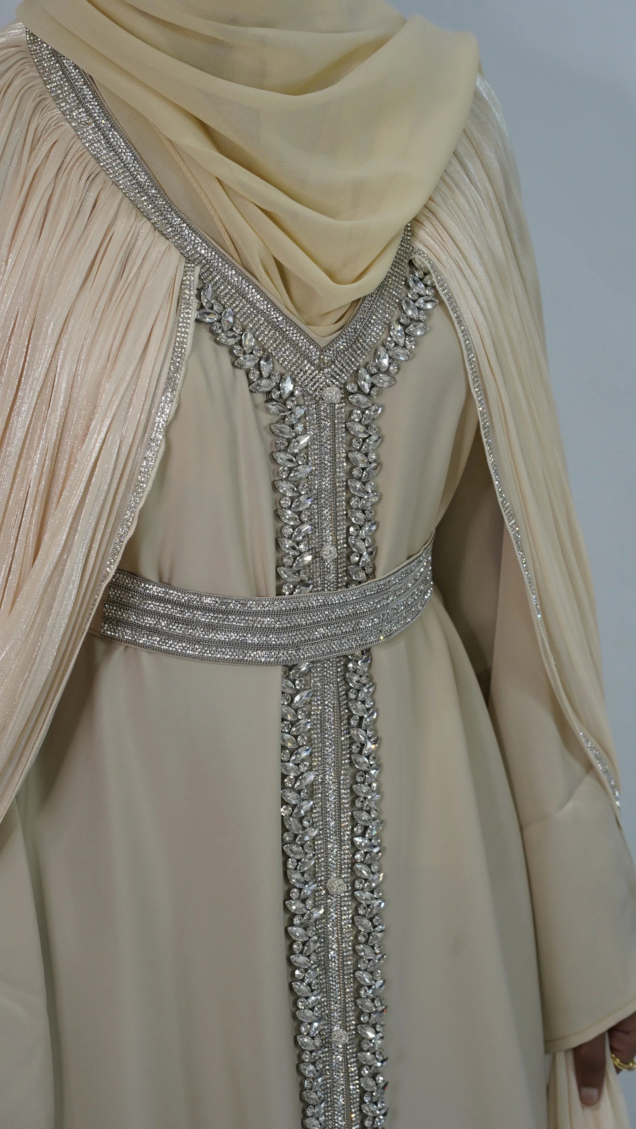Aliyah Luxury Caftan - Champagne