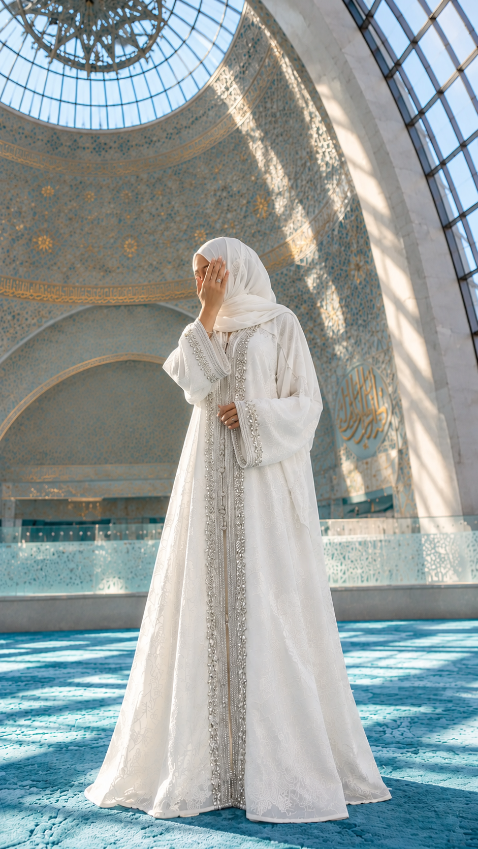 Noor al-Qalb Nikah Kaftan by AMIRIS, view 2