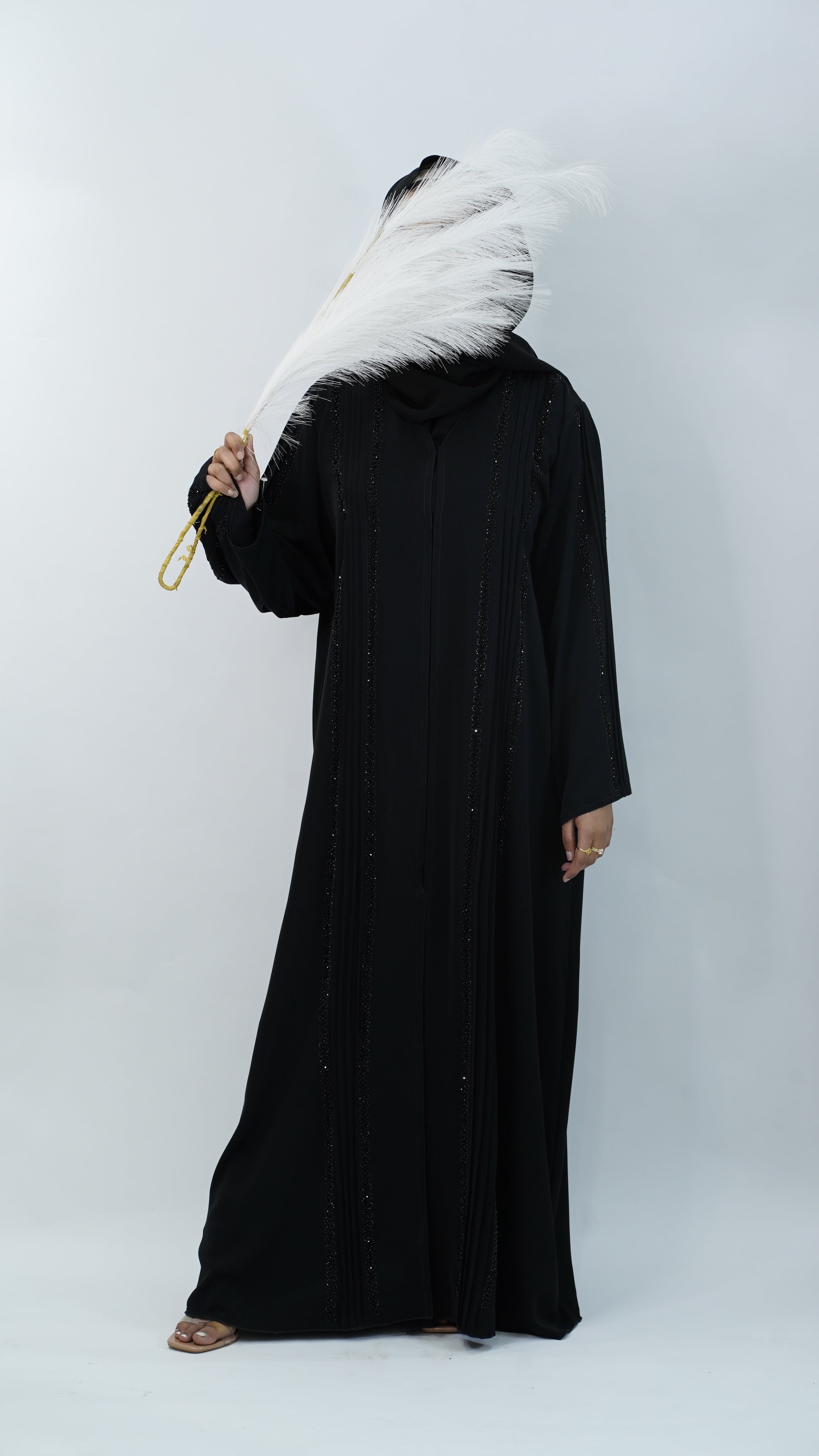 Black Embroidery Abaya
