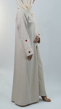 Heart Sleeve Design Abaya