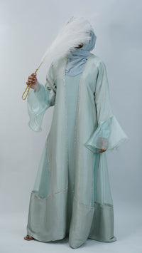 Nigar Light Blue Abaya