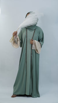 Khoshi Mint Green Abaya