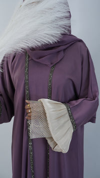 Khoshi Purple Abaya