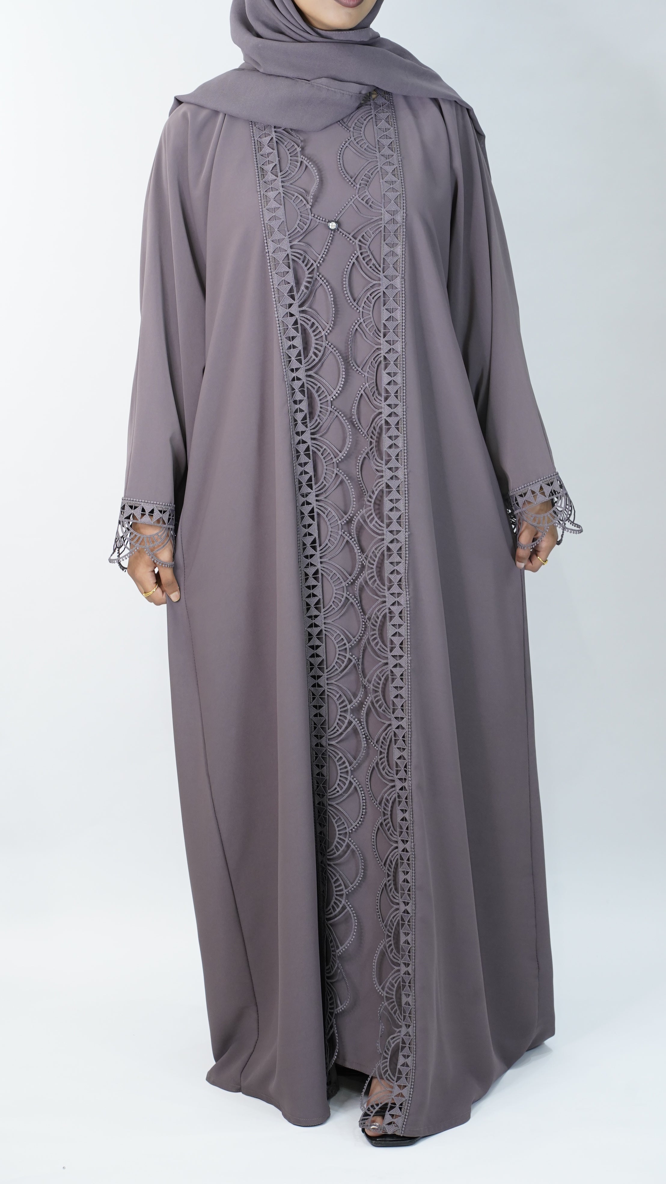 Asma Purple Abaya