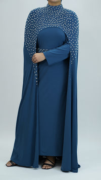 Elegant Teal Long Dress