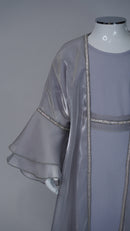 Hiba Grey Kids Abaya