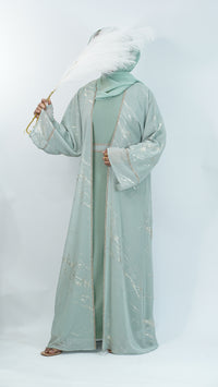 Sara Mint Green Abaya