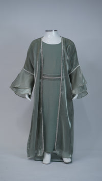 Hiba Green Kids Abaya