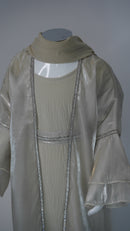 Hiba Cream Kids Abaya