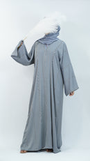 Maryam Pearl Blue Abaya