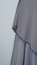 Grey Embroidery Kaftan
