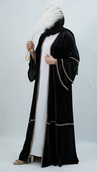 Rana Velvet Black Abaya