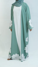 Mint Floral Dream Abaya