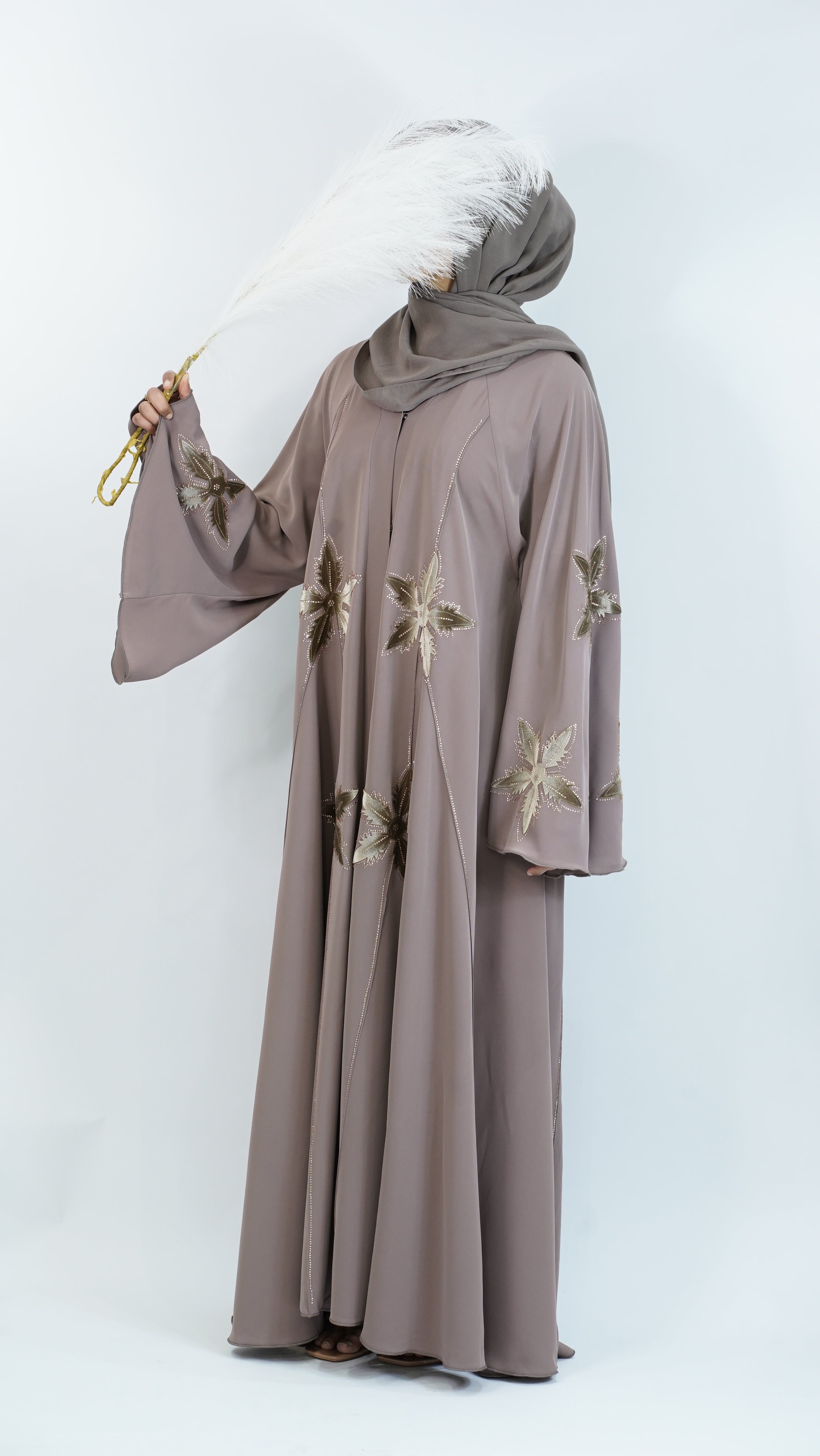 Hamara Ash Brown Abaya
