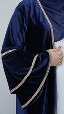 Rana Velvet Blue Abaya