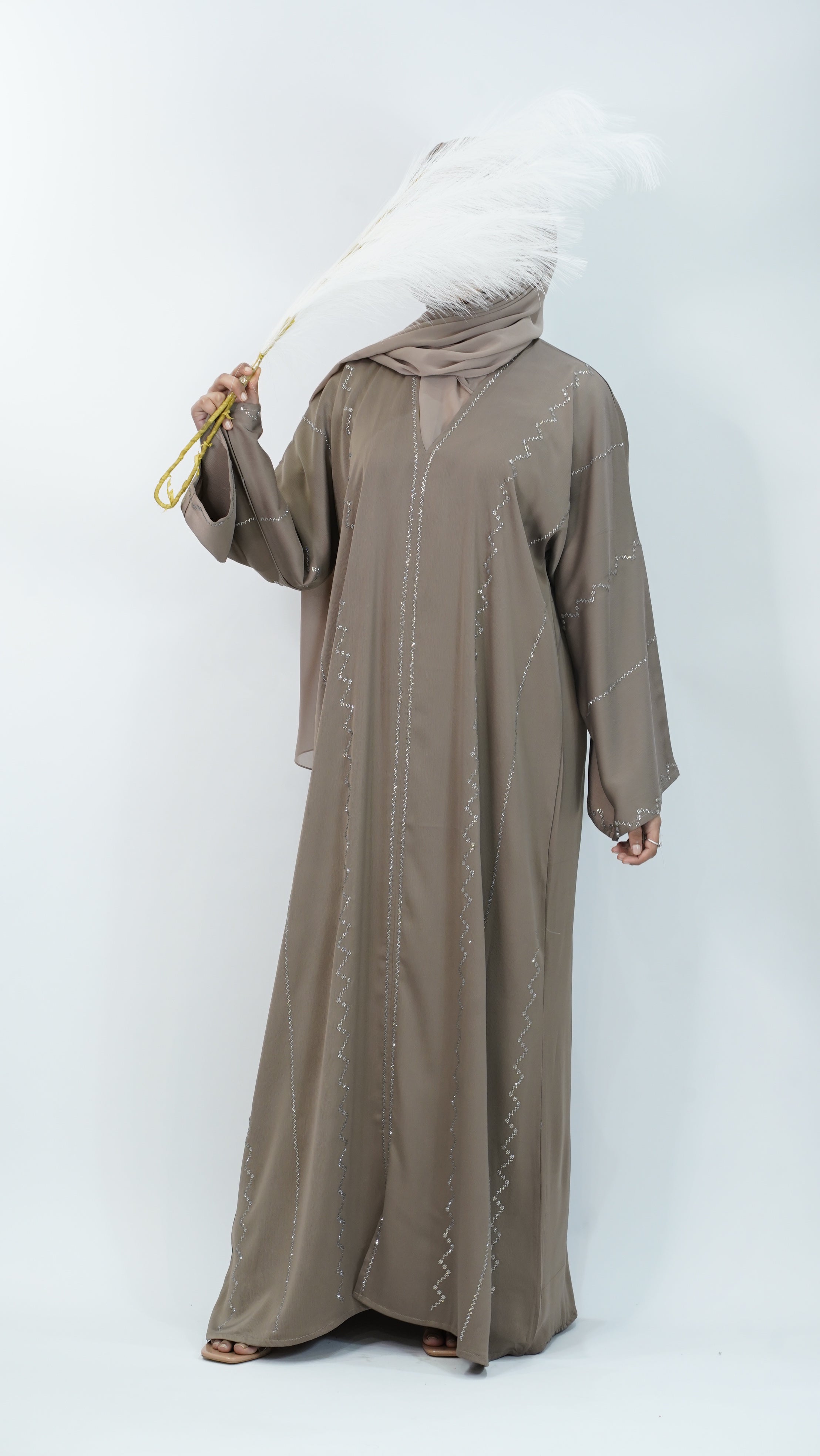 Maryam  Ash Brown Abaya