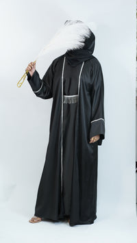 Safa Black Abaya