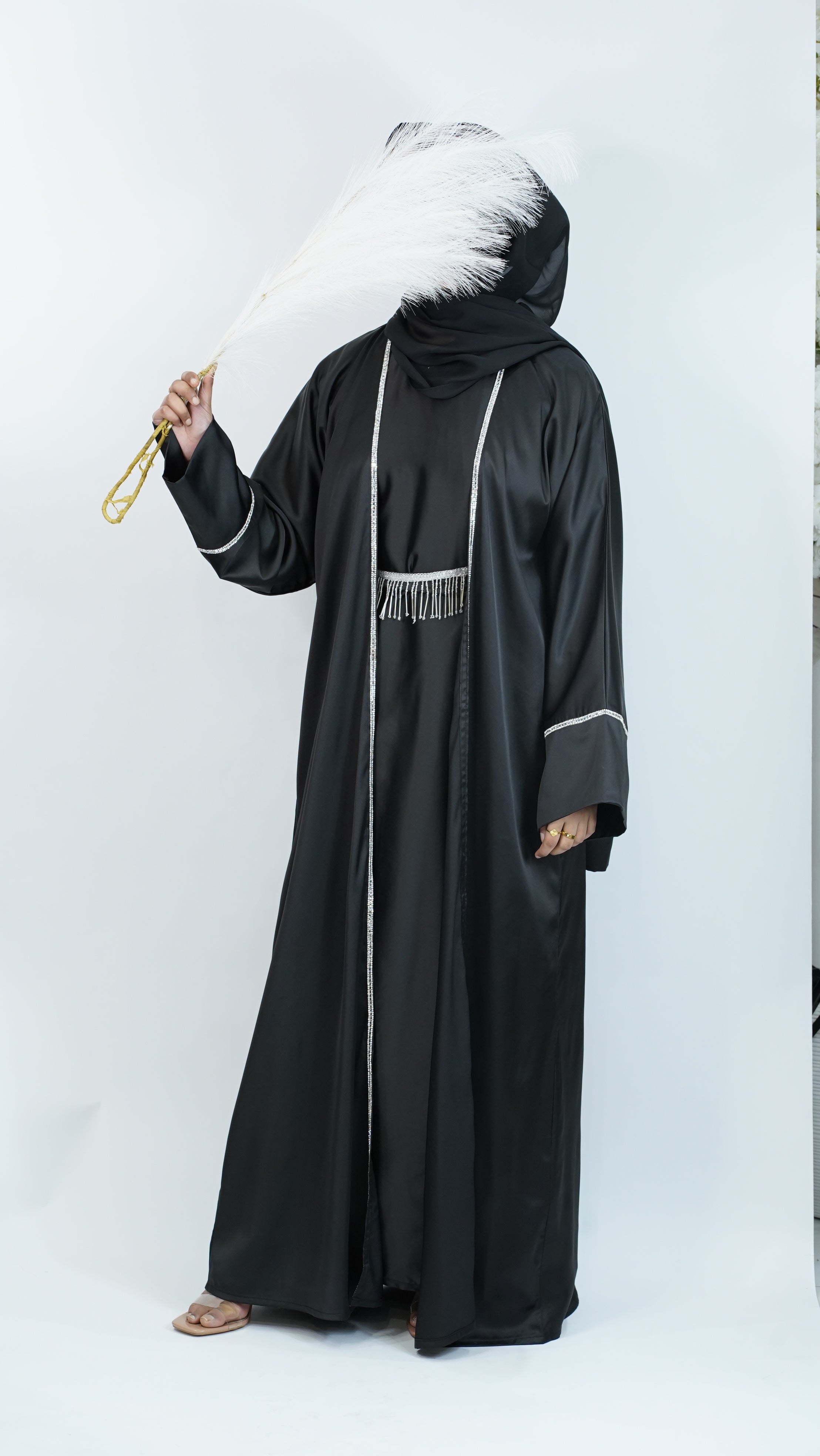 Safa Black Abaya