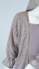 Barin Rose Gold kids Abaya