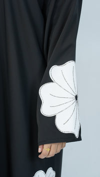 Black Floral Dream Abaya