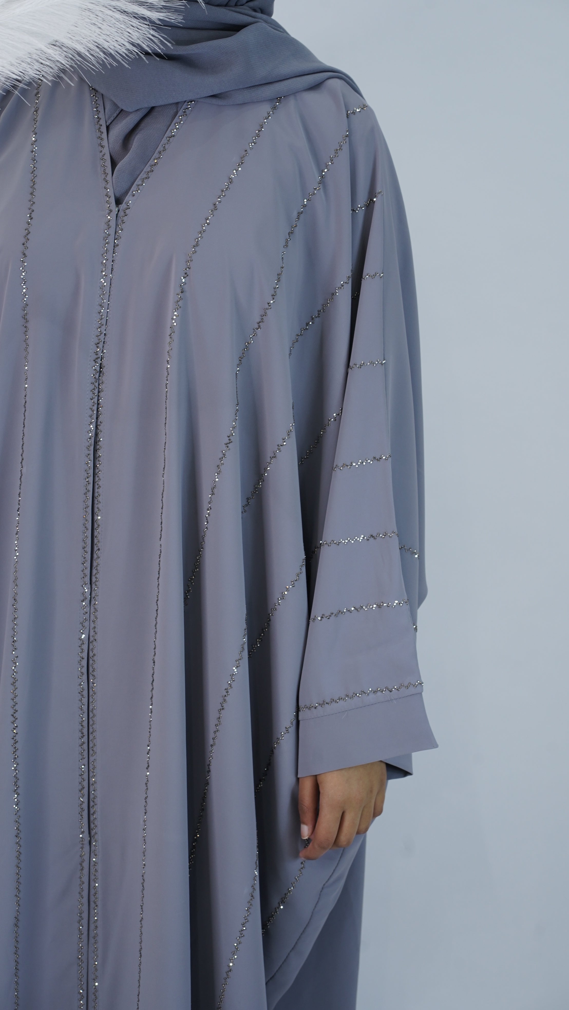 Naz Grey Abaya